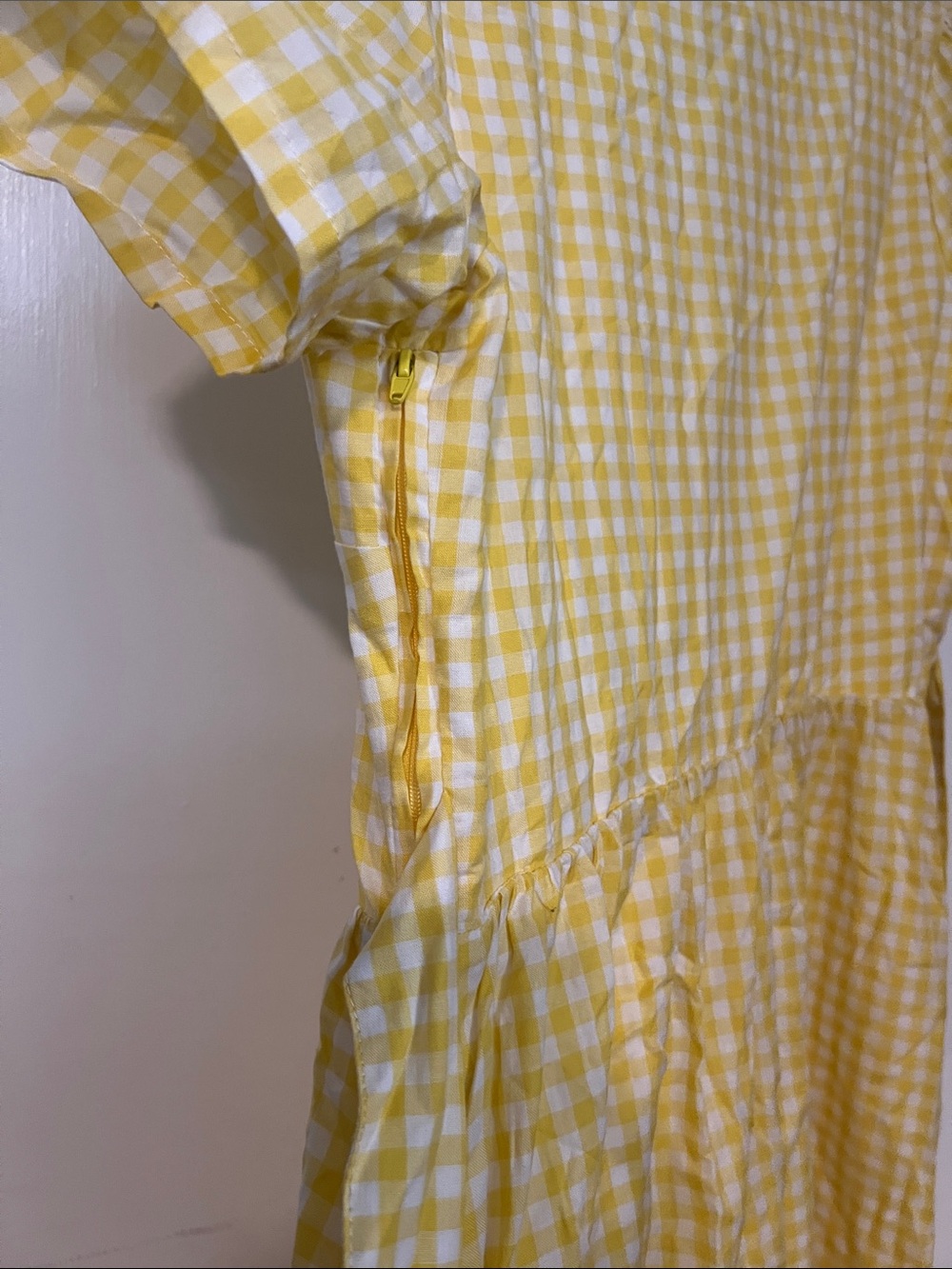 Disney Pixar Up Yellow Gingham Balloon Print Women’s Dress - Picture 6 of 6